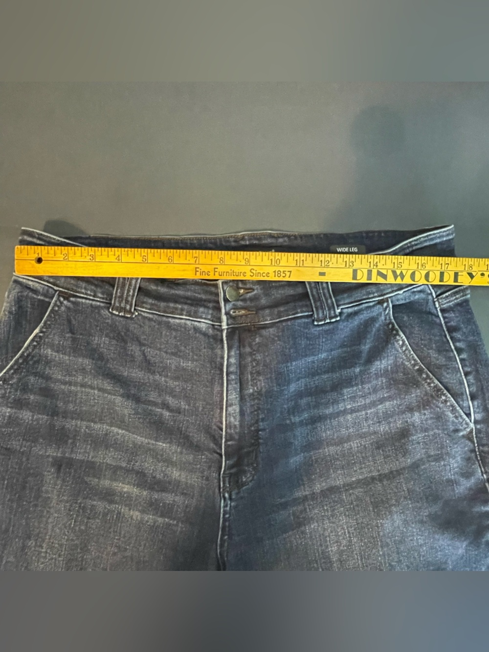 Judy Blue Wide Leg Jeans Size med Wash High Rise Stretch 18W - Picture 3 of 6